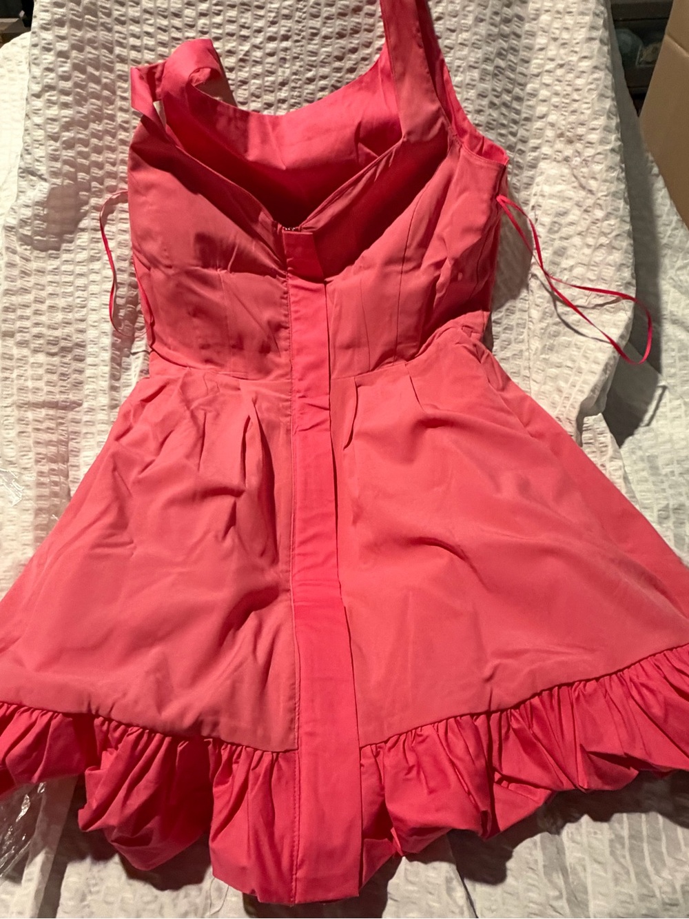 Steve Madden Raspberry Zip-Front Sweetheart Mini Dress - Picture 13 of 16